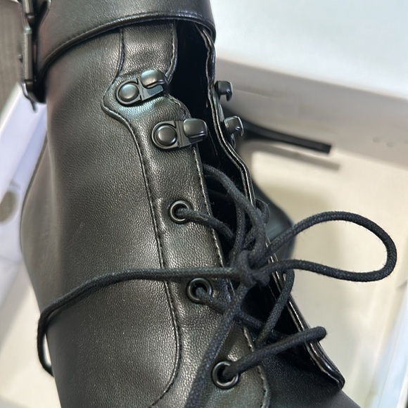 Guess || NIB || Boss Shoelace High Heel Booties - Picture 2 of 7
